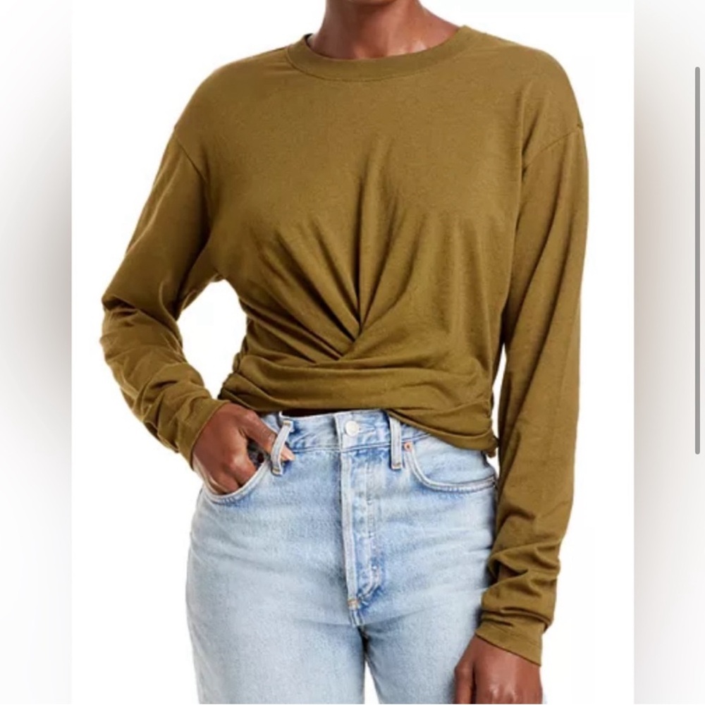 Frame Denim Olive Long Sleeve Tee